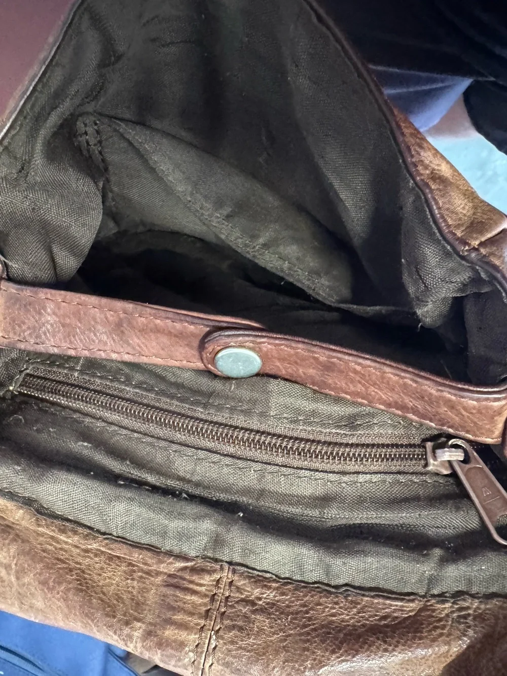 Vintage Genuine Leather Aged Mini Brown Backpack Purse Women's India